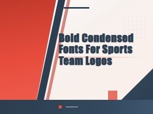 Bold Condensed Fonts for Sports Team Logos